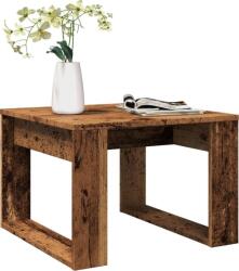 vidaXL antik fa színű szerelt fa kisasztal 50 x 50 x 35 cm (856688) (856688)