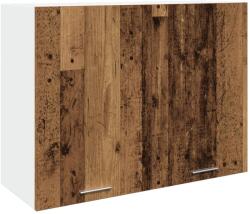 vidaXL antik fa színű szerelt fa függőszekrény 80 x 31 x 60 cm (856110) (856110)