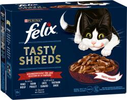 FELIX Tasty Shreds nedvestáp 10x80g - Házias válogatás - 800 g