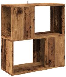 vidaXL antik fa színű szerelt fa könyvszekrény 60 x 24 x 63 cm (856728) (856728)