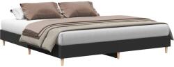 vidaXL fekete szerelt fa ágykeret matrac nélkül 180 x 200 cm (3329022) (3329022)
