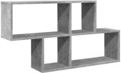 vidaXL betonszürke szerelt fa fali polc 100 x 20 x 53 cm (848020) (848020)