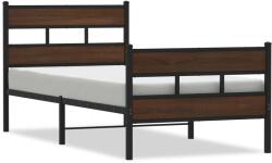 vidaXL ágykeret fejtámlával és lábtámasszal matrac nélkül 100 x 200 cm (4017164) (4017164)