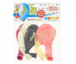 Ge. Ma. R Héliumos Lufik arany unikornis, 13 hüvelykes, 5 db