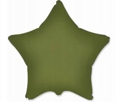 Flexmetal Fólia lufi csillag matt 18 hüvelyk olívazöld