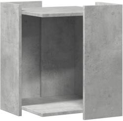 vidaXL betonszürke szerelt fa macskaalomdoboz 42 x 42 x 51 cm (857745) (857745)