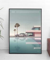  Poszter Porsche 911 996 Autó Nyomtatás A2 Ajándék Rajongóknak