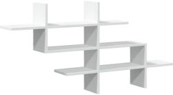 vidaXL fehér forgácslap fali polc 124, 5 x 18 x 60, 5 cm (853263) (853263)