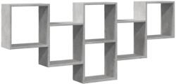 vidaXL betonszürke forgácslap fali polc 159 x 18 x 66 cm (853302) (853302)