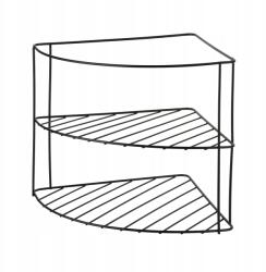  Sarokpolc Modern Kitchen fekete fém 22, 5cm (HTXD0640)