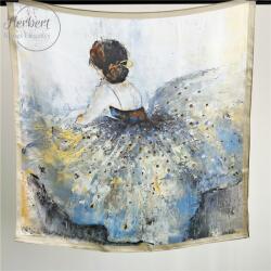  100% Selyem Női Kendő Elegáns Sálak 65cm (Musco)