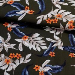 Pasja Art Monster Olíva Viszkóz Szövet Blúzokhoz, Ruhákhoz 150cm (oliwkowa monstera wiskoza)