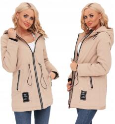 Soprato Karcsúsító Átmeneti Kabát Parka Kapucnis Tavaszi XL Bézs (82177)