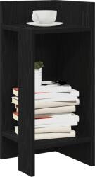 vidaXL 2 db fekete kisasztal polccal 25, 5 x 27 x 60 cm (858545) (858545)