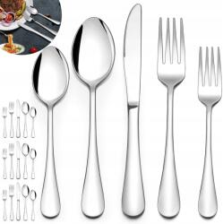 Bedee 4 részes rozsdamentes acél evőeszköz készlet szállodai étteremhez (nakrycie)