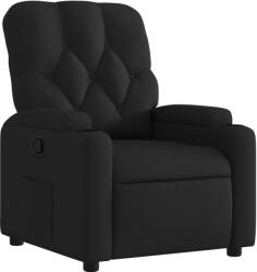 vidaXL fekete szövet dönthető fotel (372481) (372481)