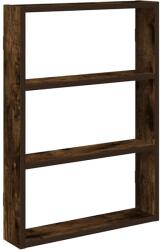 vidaXL füstös tölgy színű szerelt fa fali polc 43 x 9 x 60 cm (860053) (860053)