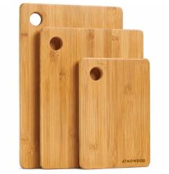 ATMOWOOD Bambusz vágódeszka készlet - 3 db (Suya Wang)