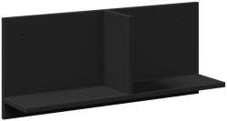 vidaXL fekete szerelt fa faliszekrény 70 x 16, 5 x 30 cm (854851) (854851)