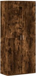 vidaXL füstös tölgyszínű szerelt fa cipőszekrény 80 x 39 x 178 cm (3276676) (3276676)