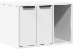 vidaXL fehér szerelt fa macskaalomdoboz 60 x 40 x 40 cm (857724) (857724)
