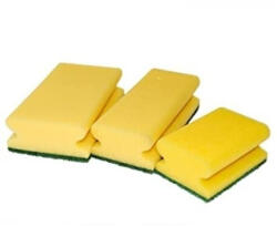 Sigron kézi mosogatószivacs 15x7x4cm zöld/sárga 10db/csomag