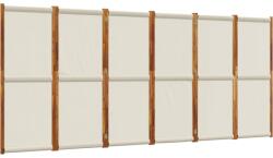 vidaXL világosszürke 6 paneles térelválasztó 420 x 180 cm (4003358) (4003358)