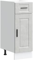 vidaXL Porto betonszürke szerelt fa konyhai alapszekrény (853941) (853941)