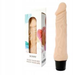 Boss Series Sunny Realisztikus vibrátor elemmel működik, Testsínű Boss Series (5903661804527)