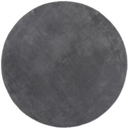 vidaXL HUARTE antracit rövid szálú puha és mosható szőnyeg Ø 80 cm (375008) (375008)