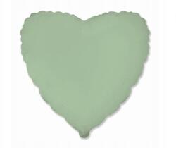 Flexmetal Fólia lufi szív 18" matt - menta, 1 db