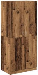 vidaXL antik fa színű szerelt fa ruhásszekrény 90x52x200 cm (855884) (855884)