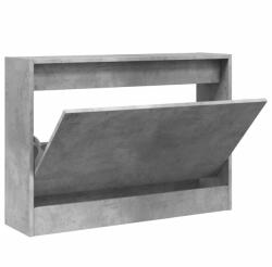 vidaXL betonszürke szerelt fa cipőszekrény 80 x 21 x 57 cm (839913) (839913)