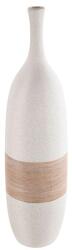  „Olbia gyönyörű kő hatású fehér és világos barna színű palack formájú kerámia váza - 40 cm