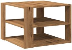 vidaXL dohányzóasztal Artisan tölgy 58x58x40 cm Gépelt fa (856497) (856497)