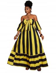 Shein Ruha Csíkos Nyitott Vállakkal __XL