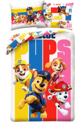Halantex Mancs őrjáratos ''Pups'' mintás pamut gyermek ágyneműhuzat 140 x 200 + 70 x 90 cm (H-PAW691BL)