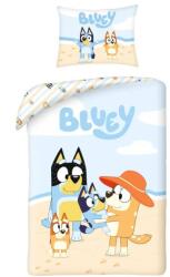 Halantex Bluey Strandjáték mintás pamut gyermek ágyneműhuzat 140 x 200 + 70 x 90 cm (H-BY1317BL)
