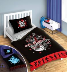 Faro Glow in the dark pamut lepedő 140x200 + 70x90 cm - Rock gitár (F-28654)