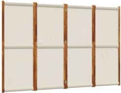 vidaXL világosszürke 4 paneles térelválasztó 280 x 180 cm (4003356) (4003356)