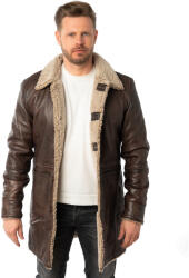 Mauritius Geaca Lunga de Iarna din Piele Barbati Mauritius Maro Antic MMGrisz - readytowear - 1 499,00 RON