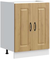 vidaXL Mosogató sljzat szekrény Kalmar kézműves tölgy 60x46x81, 5 cm (853446) (853446)