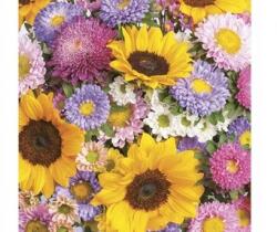  Papírszalvéta Colourful Summer Flowers - 33 x 33 cm, 20 db
