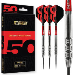 Red dragon darts Dart szett steel Red Dragon Darts 50 Years - Hexoset 3, 25g 85% wolfrám