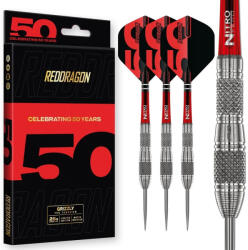 Red dragon darts Dart szett steel Red Dragon Darts 50 Years - Grizzly 4, 25g 90% wolfrám