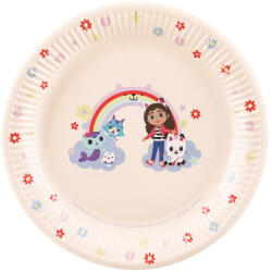  Gabby's Dollhouse papírtányérok, vegyes színek, 23 cm, 6 db (TPP104)