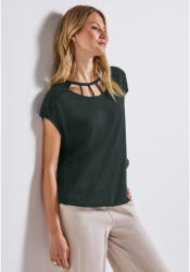 Street One OTLT Ing - linen look shirt w. cut out nec 2505