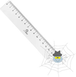 BLUERING Műanyag vonalzó - 15 cm