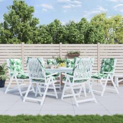 vidaXL 6 db levélmintás oxford szövet alacsony háttámlájú székpárna (377709 VidaXL) (377709 VidaXL)