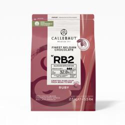 Callebaut belga rubinvörös csokoládé bursában Ruby RB2 2, 5kg (CHR-Q37RB2-2B-U75)